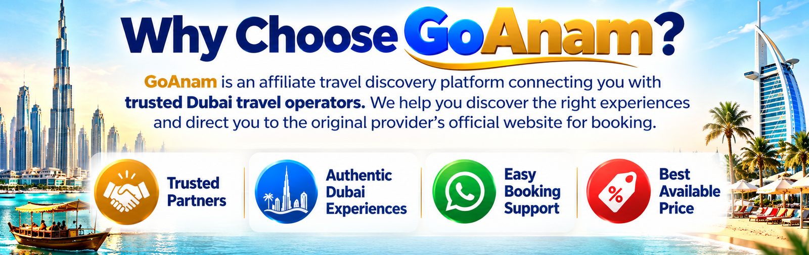 why choose GoAnam Banner