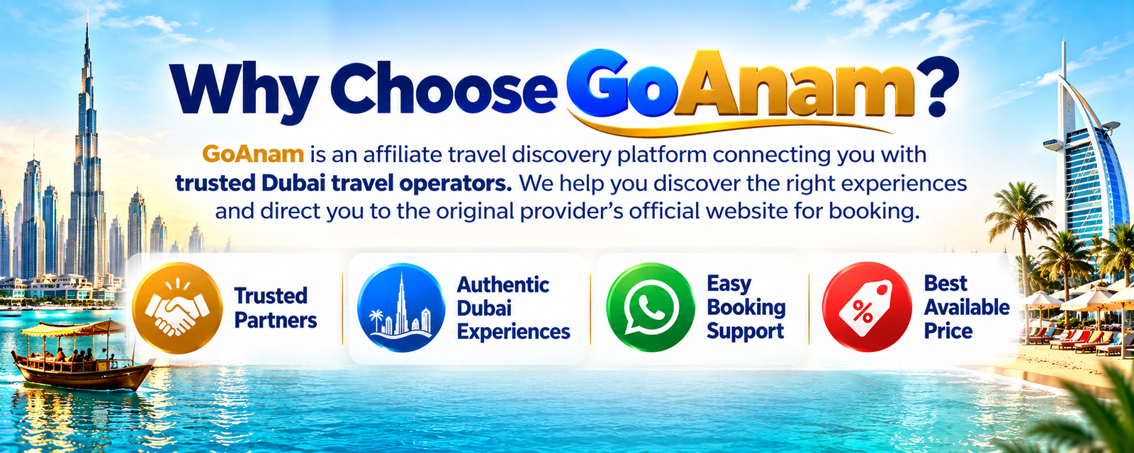 why choose GoAnam Banner